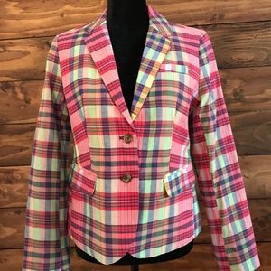 J.Crew blazer multicolored in size 6.
